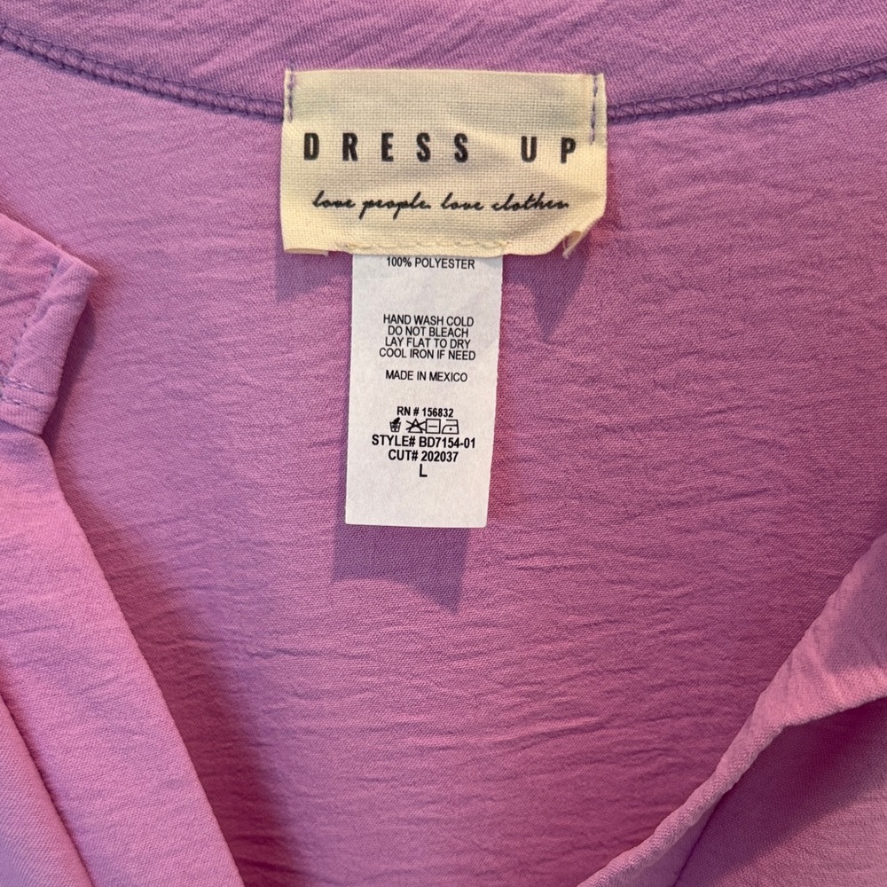 NWT Purple Ruffled Dress - Picture 2 of 5